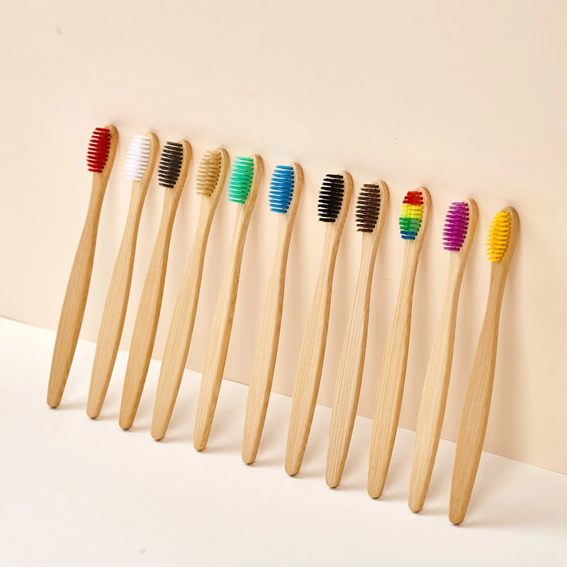 5/10/20/30Pcs Colorful Bamboo  - огляд і ціна Bamboo Toothbrush Set