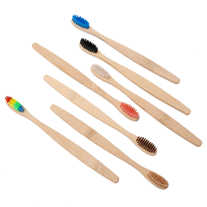 5/10/20/30Pcs Colorful Bamboo  - огляд і ціна Bamboo Toothbrush Set