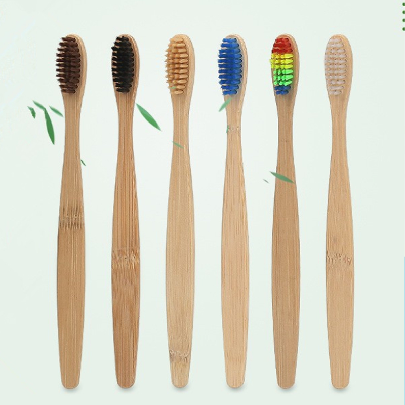 5/10/20/30Pcs Colorful Bamboo  - огляд і ціна Bamboo Toothbrush Set