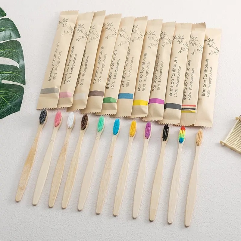 10 Pack Natural Bamboo Toothbr - огляд і ціна Bamboo Toothbrush Set