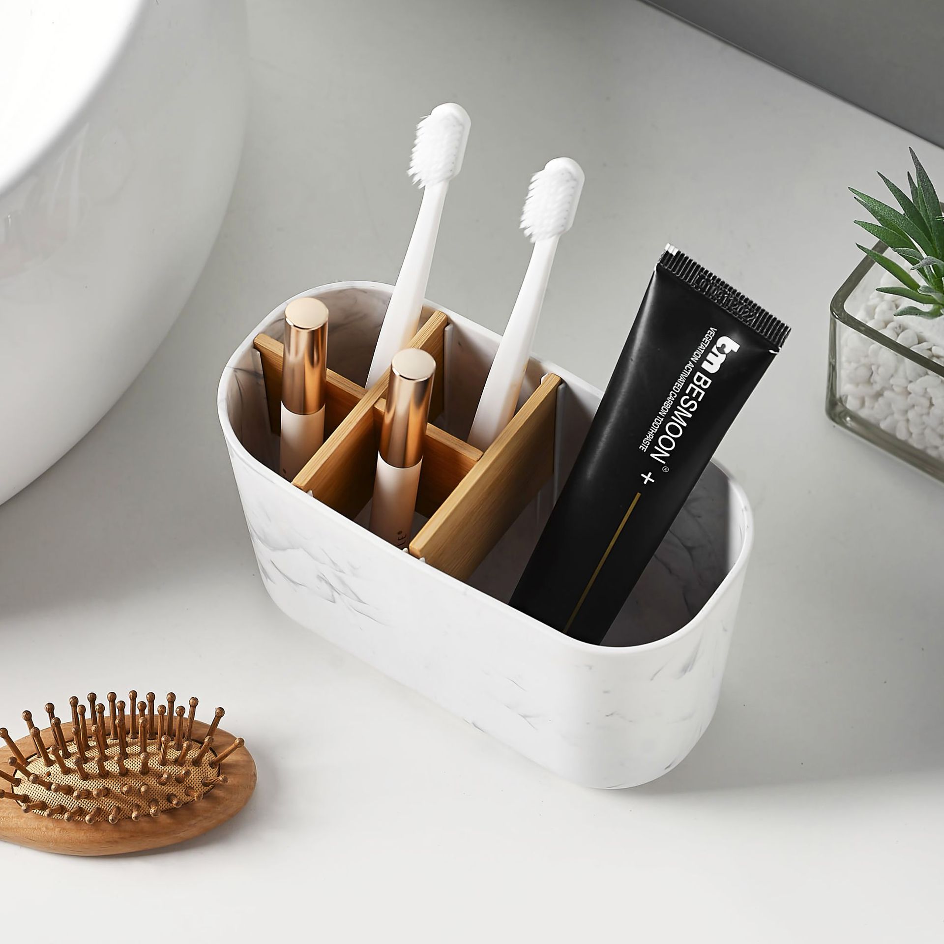Bamboo Toothbrush Holder for E - огляд і ціна Bamboo Toothbrush Set