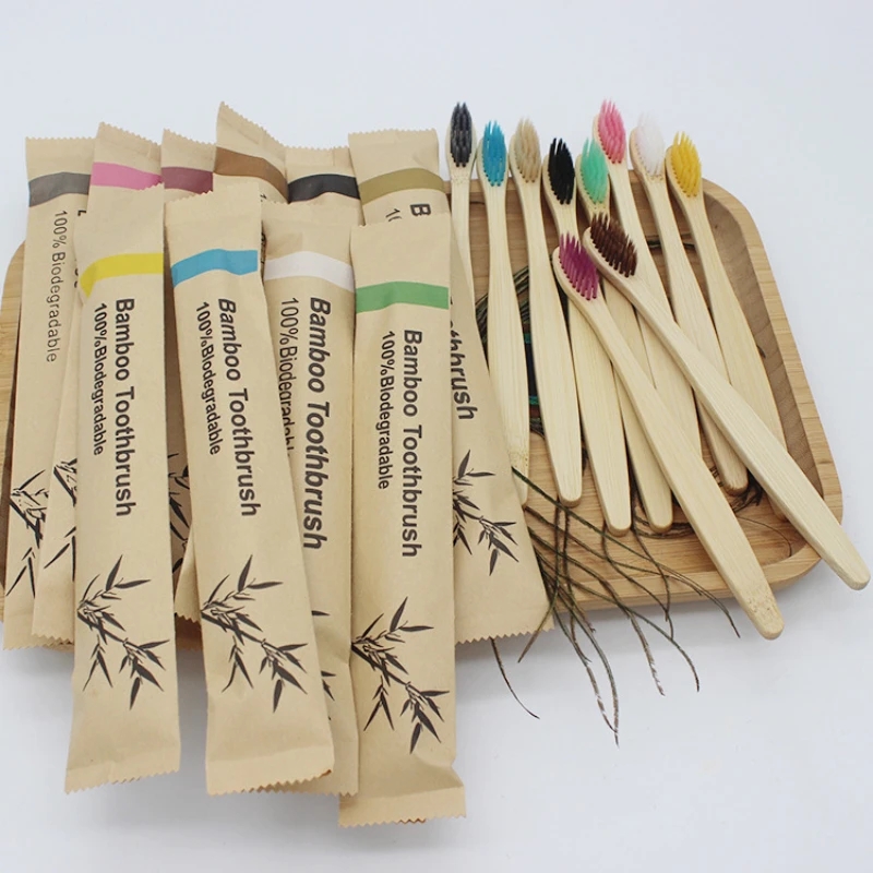 Bamboo Toothbrushes 100Pcs Eco - огляд і ціна Bamboo Toothbrush Set