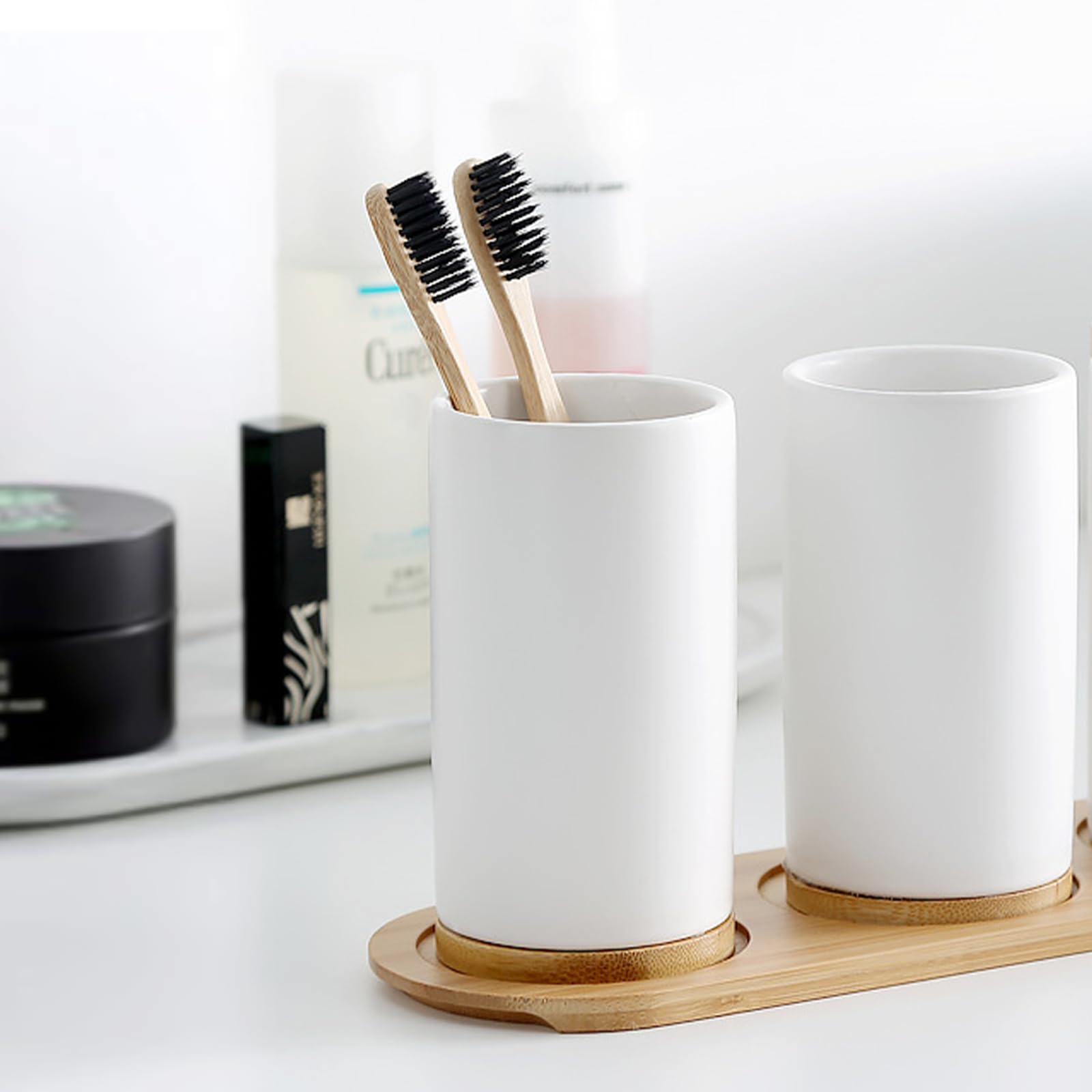 Ceramic Bathroom Set Fine Cera - огляд і ціна Bamboo Toothbrush Set